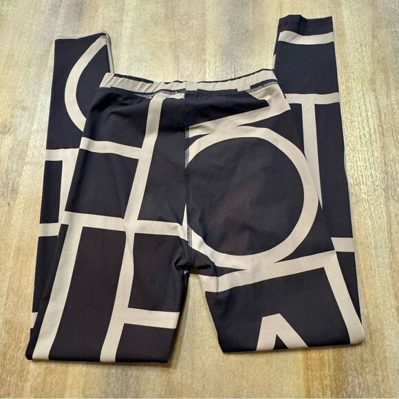 Totême Monogram Leggings Size Small Brown - Picture 12 of 12